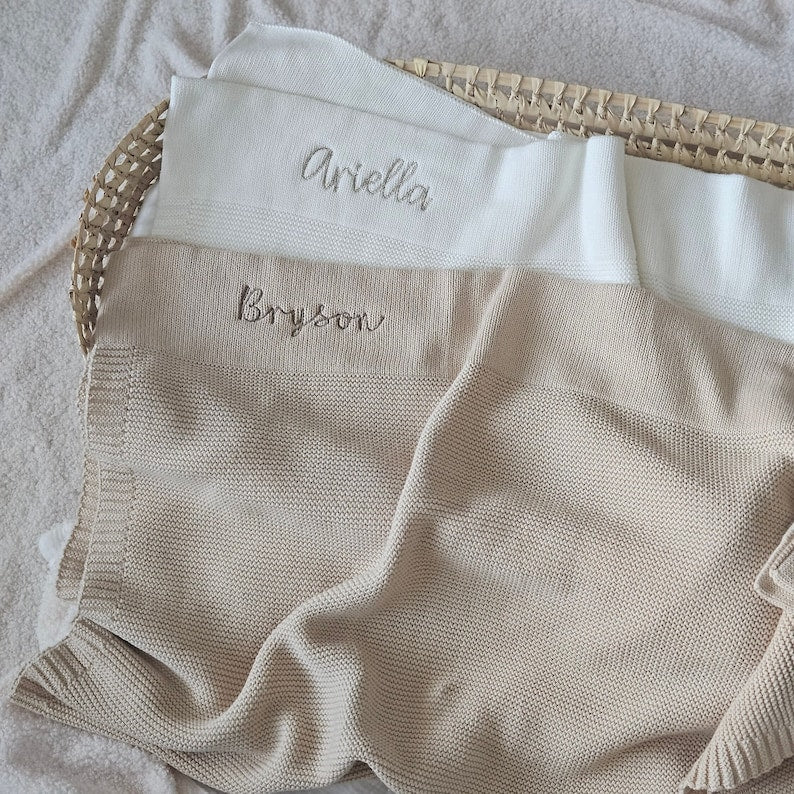 Personalised Baby Blanket | Organic Cotton