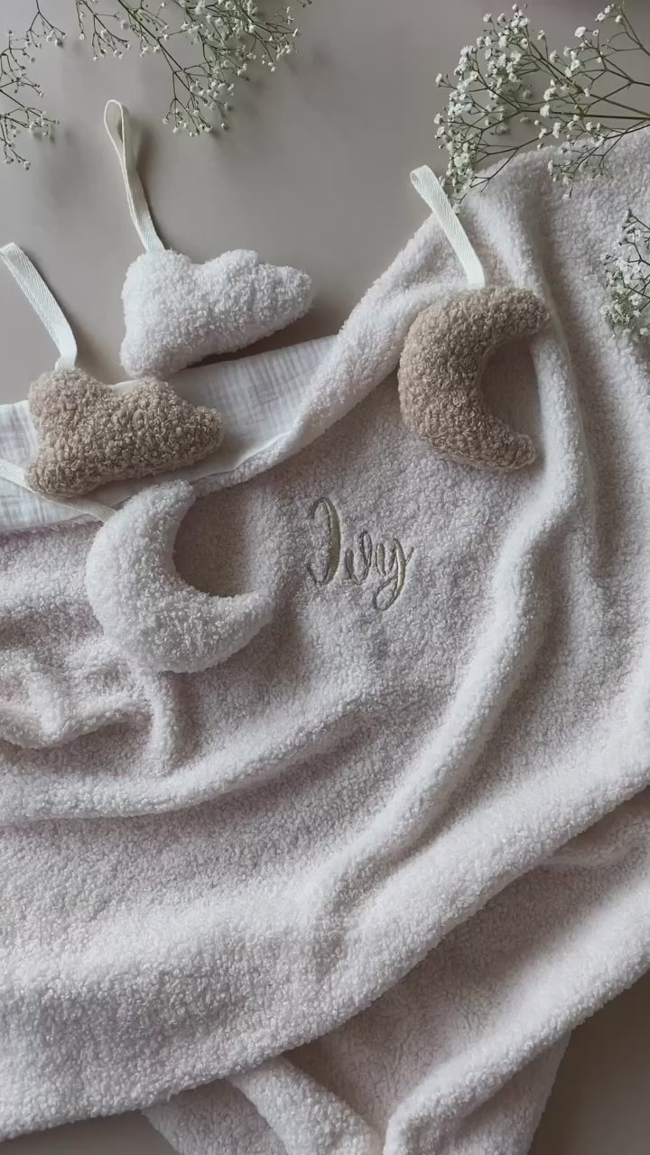 Personalised fluffy 2024 baby blankets