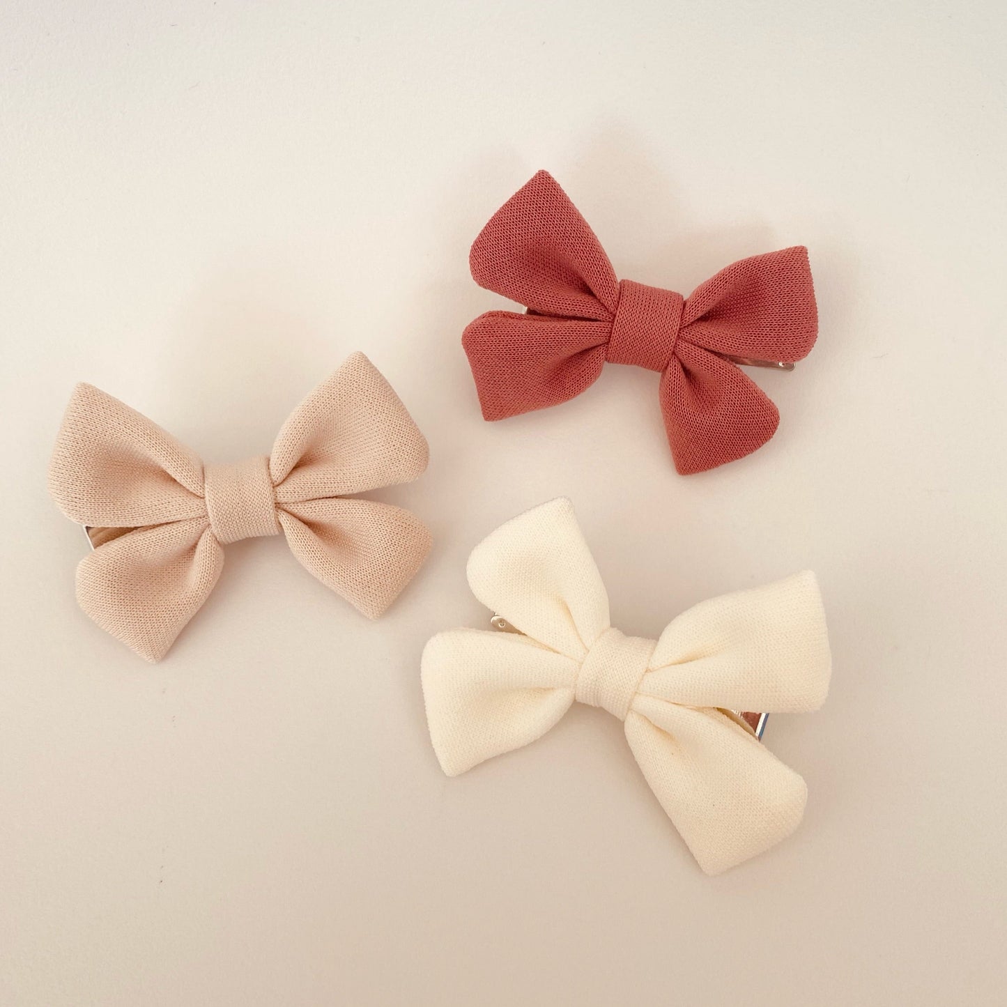 Rose Pink Bow Clip