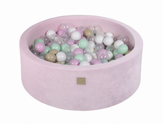 Pastel Pink Velvet Ball Pit | Select Your Own Ball Colours